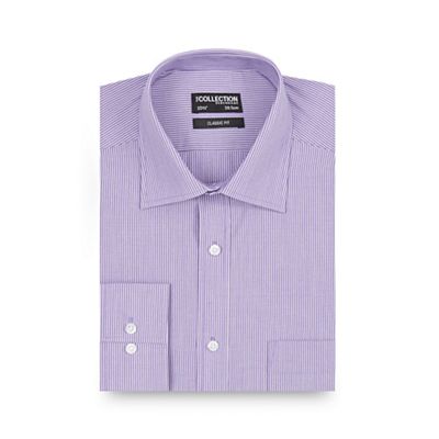 The Collection Lilac fine striped long sleeved shirt